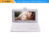 White 10.1 inch  Android 4.4 KitKat Quad Core 8GB Tablet PC Bluetooth cameras WiFi GPS HDMI with White Keyboard Case-in Tablet PCs from Computer