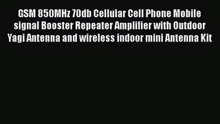 GSM 850MHz 70db Cellular Cell Phone Mobile signal Booster Repeater Amplifier with Outdoor Yagi