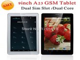 Cheap 9 inch Allwinner A23 2G GSM Tablet Dual Core  Android 4.2 Dual Camera WIFI Bluetooth with sim slot-in Tablet PCs from Computer