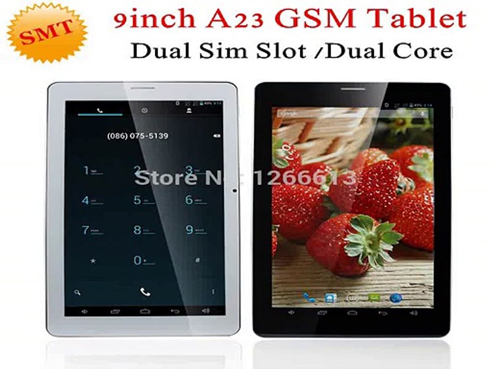 Cheap 9 inch Allwinner A23 2G GSM Tablet Dual Core  Android 4.2 Dual Camera WIFI Bluetooth with sim slot-in Tablet PCs from Computer