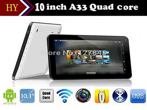10 inch Allwinner A33 Quad Core Bluetooth Android 4.4 Mini Tablet PC Pad 1GB RAM 16G Wifi Dual camera Skype Youtube Google Store-in Tablet PCs from Computer
