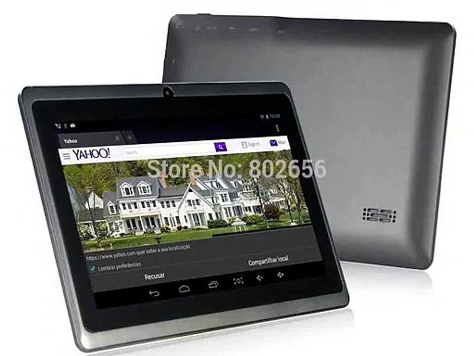 Cheapest 7 inch Quad Core Q88pro Allwinner A33 Dual Camera Android 4.4.2 512MB/8GB tablet pc Hot sell!free shipping!Big discount-in Tablet PCs from Computer