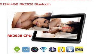 DHL Freeshipping 10pcs/lot 7 Q88 Tablet PC 1024*600 Pixels HD Screen Dual Camera Android 4.1 512M 4GB RK2928 Bluetooth-in Tablet PCs from Computer