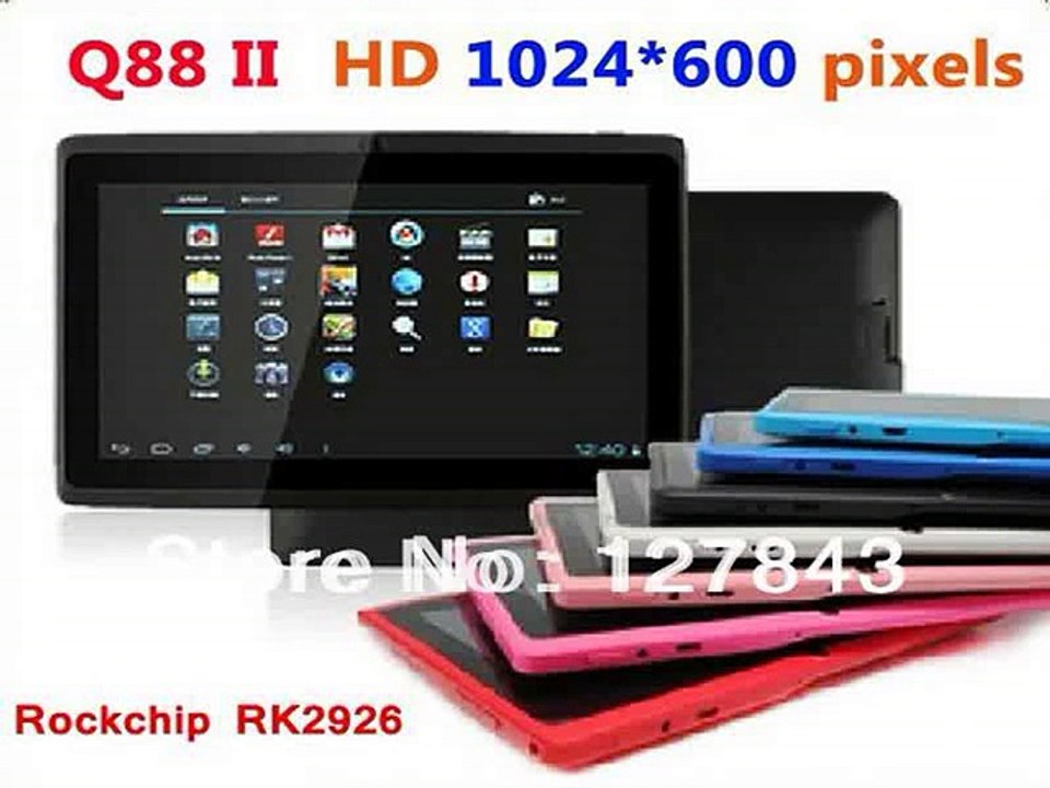 7 tablet PC dual core tablet Q88 with HD resolution screen RK3026 dual camera with Cheap price leading tablet pc manufacturer-in Tablet PCs from Computer