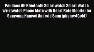 Pandaoo A9 Bluetooth Smartwatch Smart Watch Wristwatch Phone Mate with Heart Rate Monitor for