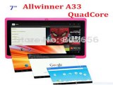 Big discount!! Cheapest Q88pro Allwinner A33 Quad Core Dual Camera Android 4.4.2 512MB/4GB tablet pc free shipping!!! Hot sell!-in Tablet PCs from Computer