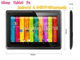 sale!!! 7  Android 4.4 Q88 ProAllwinner A23 Dual Core 512MB/4GB Big loud speaker Dual Camera Bluetooth WIFI  Android tablet pc-in Tablet PCs from Computer