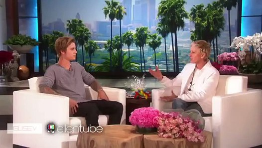Justin bieber s new hairstyle on Ellen show 2015 - video 
