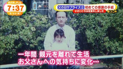 最愛の娘がお父さんへ感謝の手紙15 6 22