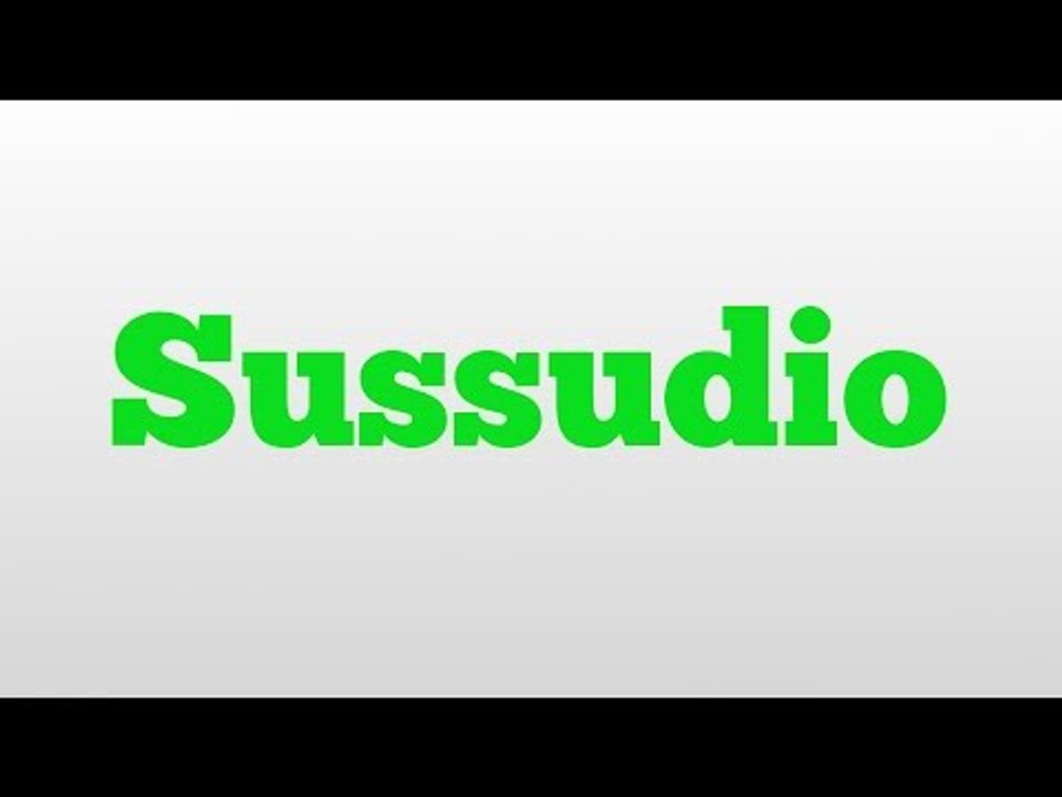 Sussudio meaning and pronunciation