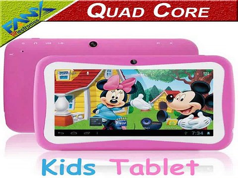 Birthday Gift 7 Inch Quad Core Tablet PC for Kids Children Android 4.4 RK3126 A9 HD 1024x600 Screen Dual Cam EDU Games PAD MID-in Tablet PCs from Computer