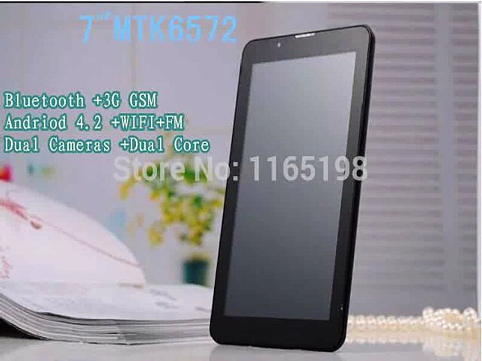 NEW 7 inch Andriod 4.2 tablet pc Dual Sim Card Dual Cameras/Core phone call 3g gsm MTK 6572 tablet  Bluetooth WIFI FM 1024*600-in Tablet PCs from Computer