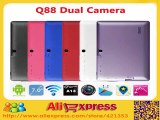 DHL Free shipping 7 Q88 Tablet PC Allwinner A13 Android 4.1 Capacitive Screen 512MB RAM 4GB/8GB ROM, 10 pcs/lot-in Tablet PCs from Computer