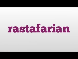 rastafarian meaning and pronunciation