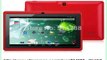Q88 7 inch Tablet PC Android 4.4 Allwinner A33 quad Core 512MB 4GB 1.2GHz Dual Camera WIFI-in Tablet PCs from Computer