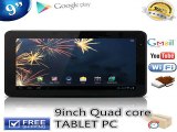 9inch Quad core Tablet  PC ATM7029/A33 8GB Android 4.4 dual cameras build in bluetooth without HDMI 3G NO 4G lite GPS TABLET-in Tablet PCs from Computer