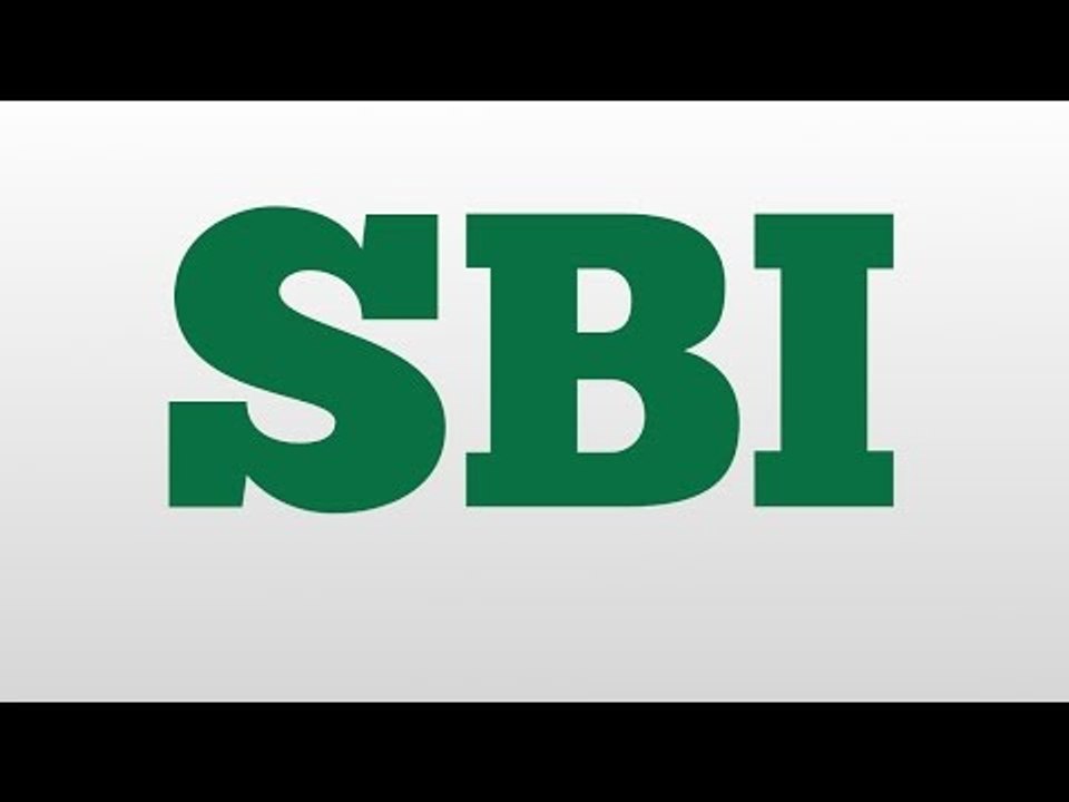 SBI meaning and pronunciation
