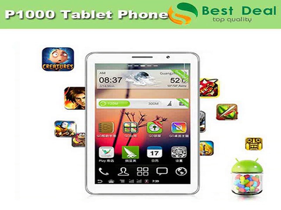 GSM 2G phone call tablets 7inch P1000 Dual SIM cards MTK 6515 Dual Camera Support A GPS/WIFI/FM+Free PU Leather Case+2 Battery-in Tablet PCs from Computer