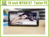 10 inch Quad Core 1G 8G 6000MAH GPS Android 4.4 KitKat Tablet PC MTK8127 Bluetooth HDMI FM Google Play Skype mtk8127-in Tablet PCs from Computer