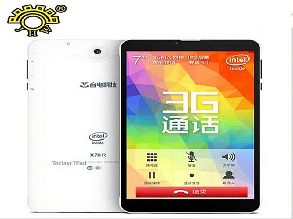 Original Teclast X70R 7 inch 1024x600 3G Phone Call Tablet pc Android 5.1 lntel SoFIA x3 C3230 64bit 1G RAM/8G ROM Dual SIM GPS-in Tablet PCs from Computer