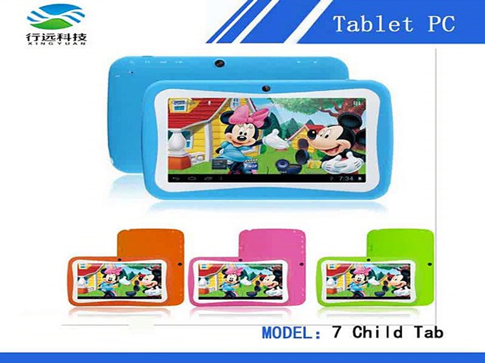DHL free shipping 7 inch Qual Core Children Kids Tablet PC RK3126 Android 5.1 kids Games PC with dual camares 10pcs/lot-in Tablet PCs from Computer