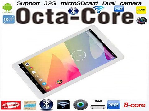 free shipping 10 inch AllWinner A83t Octa Core HDMI Bluetooth4.0 1GB Ram 16GB Rom Adroid 4.4 Dual Camera tablet-in Tablet PCs from Computer