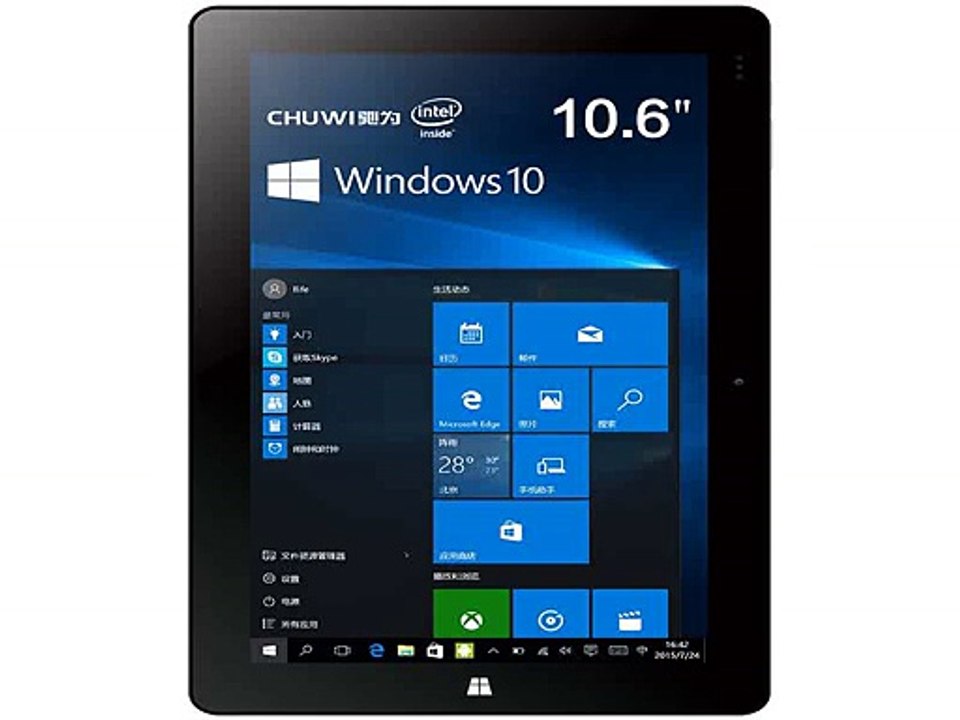 10.6 IPS 1366*768 Chuwi Vi10 Windows 10 Tablet PC Intel Cherry Trail T3 Z8300 Quad Core 2G RAM 64G ROM Dual USB-in Tablet PCs from Computer
