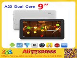 Wholesale 9 inch Tablet PC Dual Core Allwinner A23 Android 4.2 Dual Camera WiFi LAN External 3G, 5pcs/lot Free Shipping-in Tablet PCs from Computer