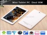 New cheap 7 Tablet pc Andriod 4.2 Dual Core 1024*600 3G Phone call Dual SIM Dual Cameras flash 512MB RAM 4GB ROM wifi buletooth-in Tablet PCs from Computer