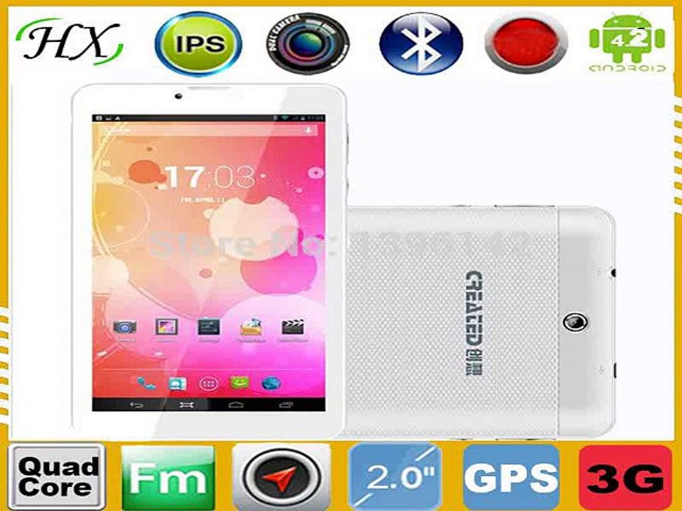 7 inch Onda a V703 Quad Core 3G Phablet PC Android 4.2.2 tablets 1GB+8GB 1024x600pixels MTK8382 tablet pc 2 Colors in stock-in Tablet PCs from Computer