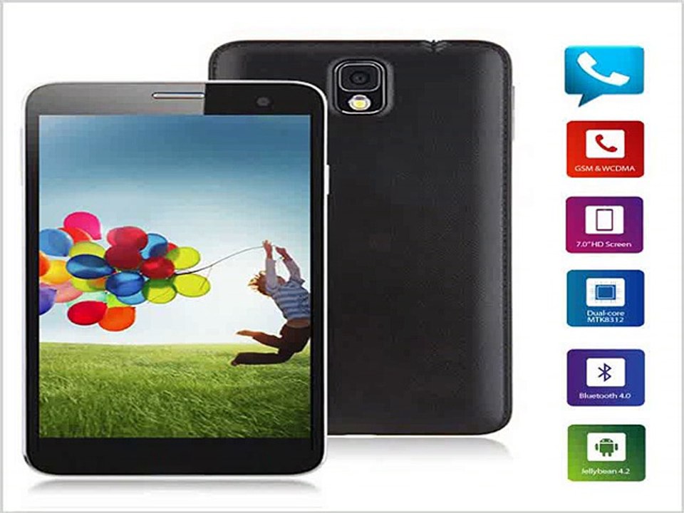 3G Tablet PC Dual sim 7 inch Phone call  Dual Core MTK8312 WCDMA GPS Bluetooth +Flashlight SALE-in Tablet PCs from Computer