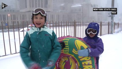 New-York accueille Snowzilla avec le sourire