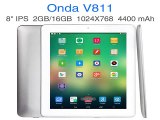 Quad Core 1.2Ghz Android 4.4 tablet pc 8 inch IPS retina screen RAM 2GB ROM 16GB Octa Core GPU Wifi hdmi Game computer Onda V811-in Tablet PCs from Computer