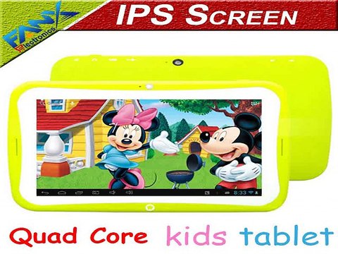 Hot Selling IPS Screen 8GB Android Kids Tablet PC 7 inch HD1024x600 RK3126 Quad Core Dual Camera built in EDU Games Children PAD-in Tablet PCs from Computer