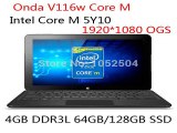 11.6 Onda V116W Core M Tablet PC Windows 8.1 Intel core m 5Y10c 1920*1080 IPS OGS 4GB DDR3L 128G SSD WCDMA HDMI Wifi-in Tablet PCs from Computer