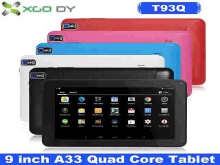 XGoDy 9 Inch Google Android 4.4 Tablet PC A33 Quad Core 8GB Dual Cam WIFI Bluetooth-in Tablet PCs from Computer