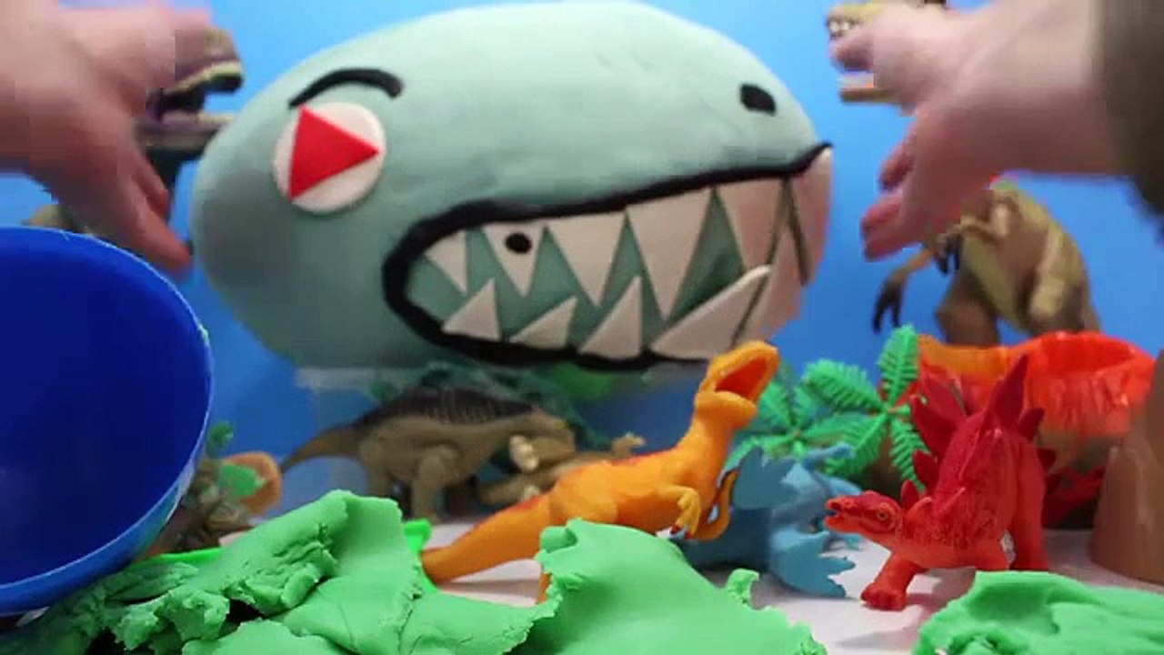 Dinosaur Eggs Surprise Play Doh | Dinosaurs Surprise Play Doh Eggs | Hatching Dinosaur Eggs