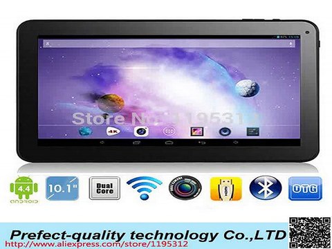 10 inch Quad Core Android 4.4 tablets 1024*600 Bluetooth wifi Dual cameras 1G 8G/16G/32G tablet -in Tablet PCs from Computer