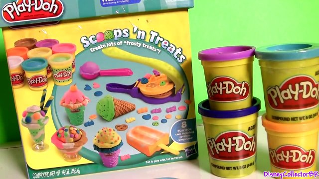 Play Doh Popsicles Scoops n Treats DIY Ice Cream Ultimate Rainbow Popsicle Paleta Ghiacci