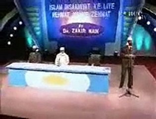 Dr. Zakir Naik amazingly answers question about small clothes of a tennis player