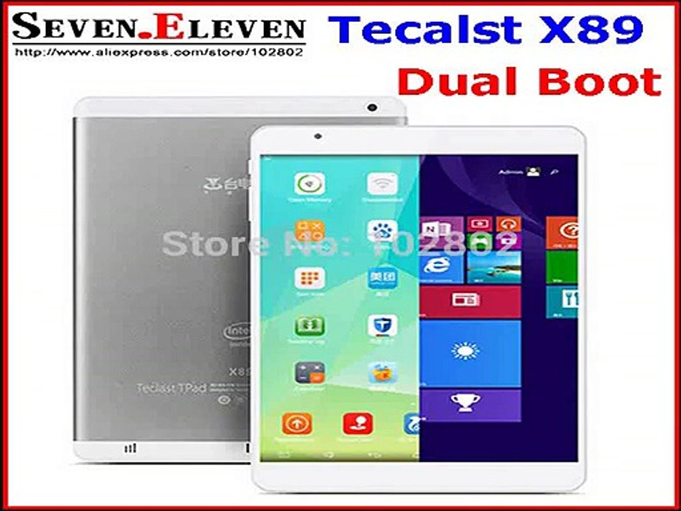 Teclast X89 Dual OS boot Windows 8.1 & Android 4.4 Intel Bay 7.9  IPS Trail T Z3735F 2048X1536 2GB/32GB dual boot tablet pc-in Tablet PCs from Computer