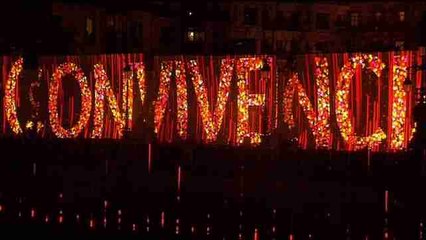 Luces y música sobre un puente para arrancar la Capitalidad de la convivencia