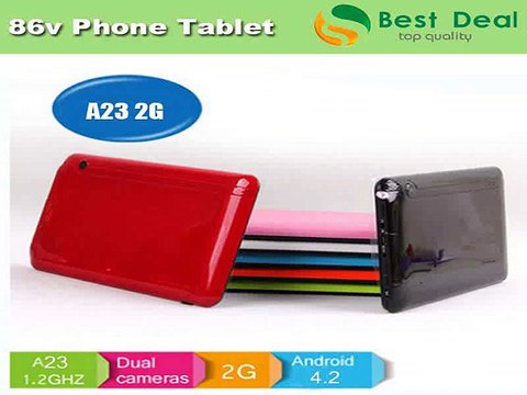 2014 New Android Phone Call Tablet PC Allwinner A23 Dual Core 86v 2G GSM Tablet 512MB/4GB Dual Camera Bluetooth Sim Card Slot-in Tablet PCs from Computer