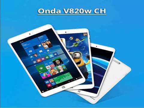 8.0'-'- IPS 1280*800 Tablet Onda V820W CH Dual boot Windows8.1+Android4.4 Intel Z3735F Quad Core windows10 Tablets PC 2GB/32G HDMI-in Tablet PCs from Computer