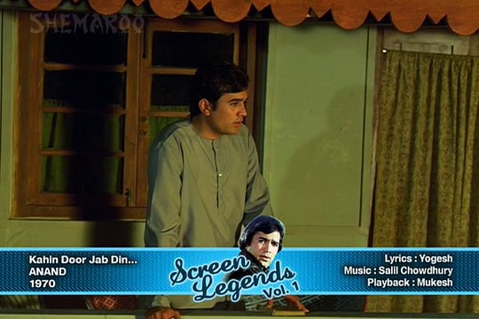 Kahin Door Jab Din (HD) - Evergreen Rajesh Khanna Karaoke Hindi Hits - Anand - Mukesh Old Songs