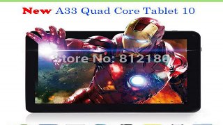 Latest 10.1 Cheapest TABLET PC Allwinner A33 Quad Core 10 inch Tablet 1GB RAM 8GB ROM Bluetooth WiFi-in Tablet PCs from Computer