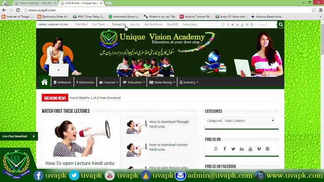 Lecture 22 styling setting of wordpress sahifa theme in urdu hindi