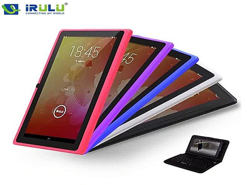 iRULU eXpro 7 Tablet PC Google APP Play 1024*600 HD Quad Core Android 4.4 Tablet 16GB Dual Camera WIFI Multi Colors W/Keyboard-in Tablet PCs from Computer