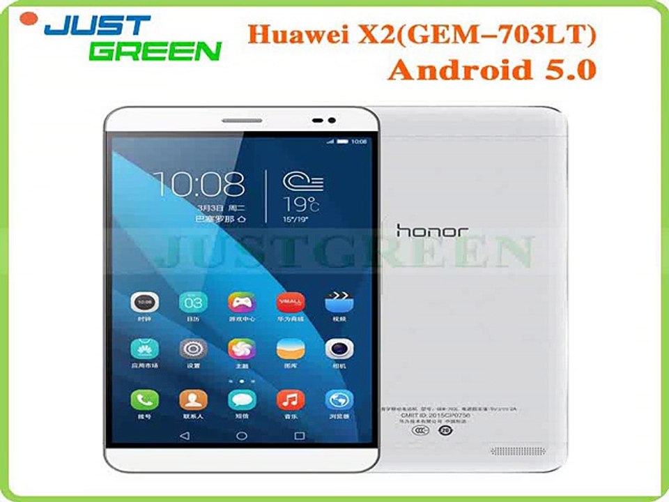 Huawei Mediapad Honor X2 GEM 703LT Hisillicon Kirin 930 Octa Core 2GB RAM 16GB ROM 13MP Dual SIM 4G LTE Android 5.0 Tablet PC-in Tablet PCs from Computer