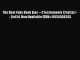 [PDF Download] The Best Fake Book Ever -- C Instruments (2nd Ed.) -- 3rd Ed. Now Available